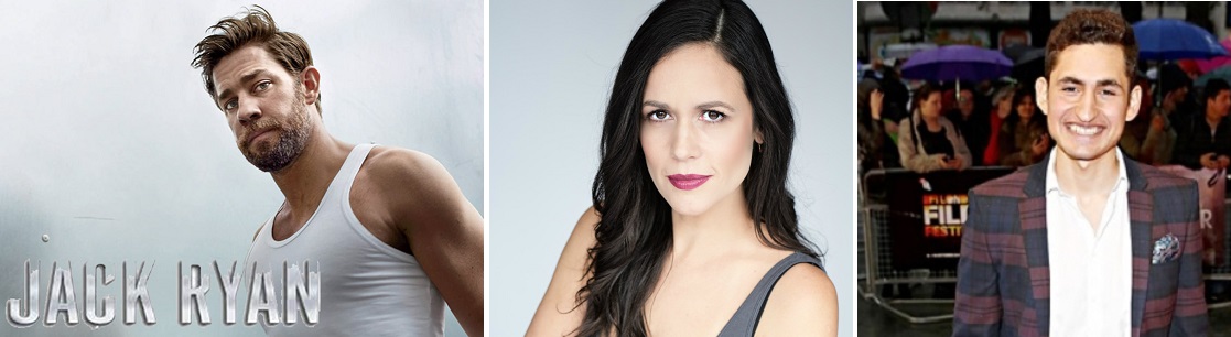 أمير المصري، فيكتوريا سانشيز، جون كرازينسكي (من اليمين إلى اليسار)