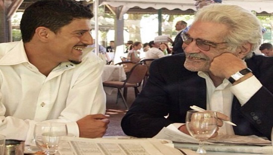 سعيد تغماوي رفقة النجم عمر الشريف (برلمان.كوم)