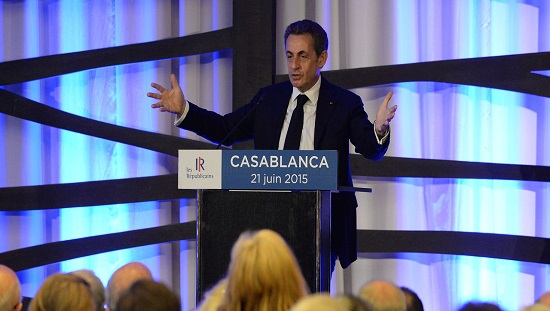 نيكولا ساركوزي في مهرجان حزبي بالدار البيضاء (برلمان.كوم)