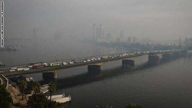 جانب من الموجة الترابية التي تضرب مصر