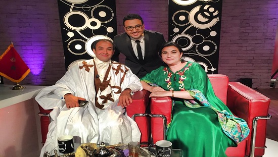 الفنان رشيد الوالي رفقة زوجته في ضيافة رشيد العلالي