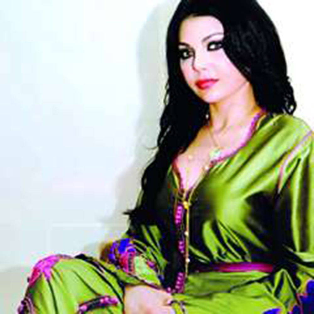 هيفا بالقفطان المغربي