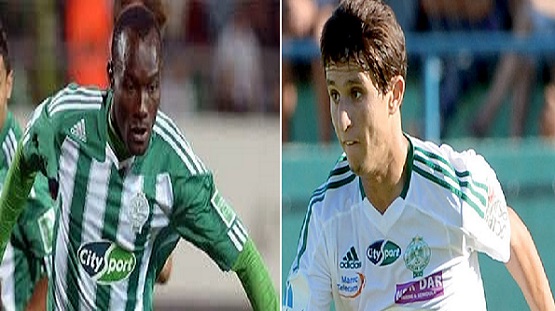 اللاعب يوسف الكناوي وزميله فيفيان مابيدي