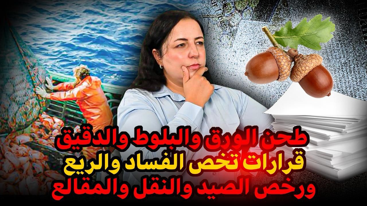 ديرها غا زوينة.. طحن الورق والبلوط والدقيق قرارات تخص الفساد والريع ورخص الصيد والنقل والمقالع (فيديو)