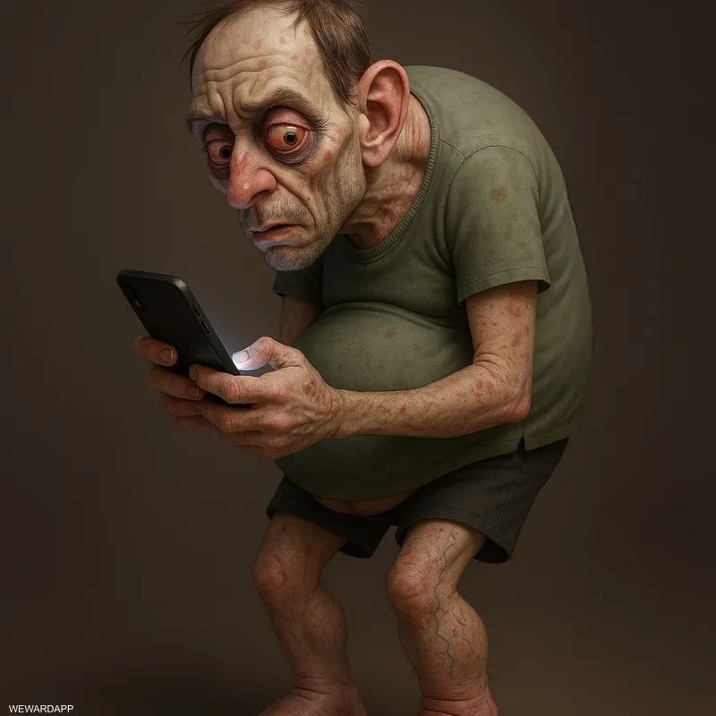 خبراء يكشفون شكل الإنسان في 2050 بسبب قلة الحركة